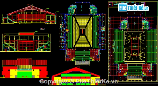 sân vận động,cad sân vận động,dự án sân vận động